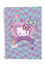 Patio Ko�obrulion B5 100k. w kratk� plastikowa spirala Hello Kitty wz�r 2