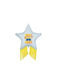 PartyDeco Balon foliowy Gwiazda z fr�dzlami Minionki 72x72cm