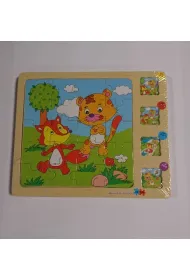 Puzzle drewniane 4w1 Tupiko