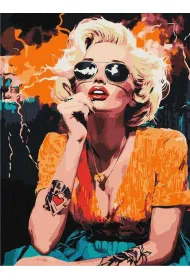 Ideyka Malowanie po numerach - Monroe w Hollywood 30x40cm