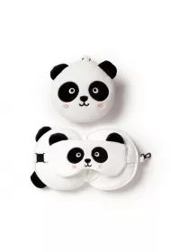 Puckator Pluszowa poduszka podr�na z opask� na oczy Relaxeazzz - Panda