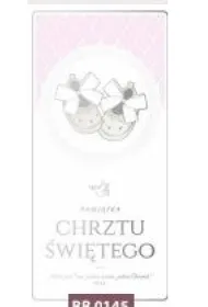 Art Nuvo Karnet Chrzest DL buciki r�owe t�o BB 0145
