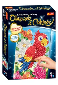 Ranok-Creative Obrazek z cekinw. Papuga