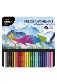 Derform Kidea Kredki akwarelowe w pudeku 24 szt.