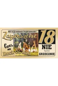 AbCard Zaproszenie Urodziny 18 (10 szt)