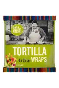 Casa De Mexico Placek pszenny tortilla 25 cm 4 x 60 g