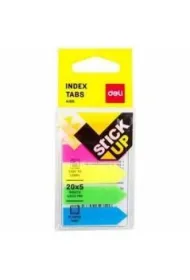 Zak�adki indeksuj�ce PP 43x12mm 5 kolor�w DELI