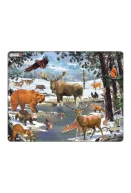 Puzzle Uk�adanka Las p�nocny Maxi Larsen