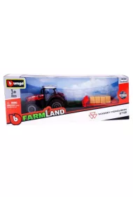 Bburago model tractor with trailer massey fergusson 8740s 10cm