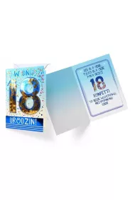 Kukartka Karnet B6 konfetti KNF-019 Urodziny 18