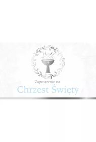 Armin Style Zaproszenie na Chrzest �wi�ty ch�opca ZP-16 10 szt.