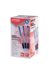 Paczka D�ugopis automatyczny Office Products 0,7mm czarny 50 szt.