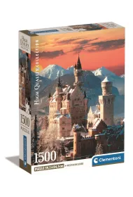 Puzzle 1500 el. Compact Neuschwanstein Clementoni