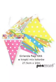 Penword Girlanda flagi w kropki 27.5cmx6m