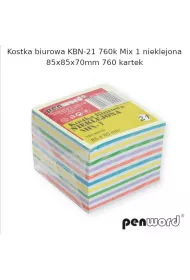 Penword Kostka biurowa mix 85x85x70mm 760 kartek