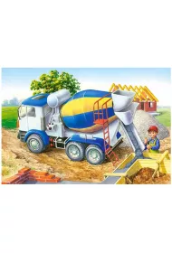 Puzzle 60 el. Betoniarka plac budowy Castorland