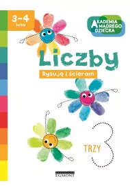 Liczby. Akademia M�drego Dziecka. Rysuj� i �cieram