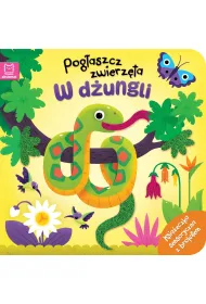 Pog�aszcz zwierz�ta. W d�ungli. Ksi��eczka sensoryczna z brokatem