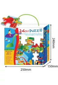 Puzzle piankowe 24 el. Dino Russell