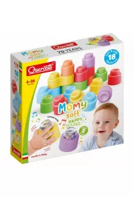 Klocki Momy Soft mi�kkie z grzechotk� 18el