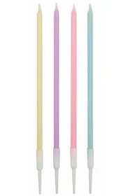 �wieczki na tort 19cm mix 8 szt PARTY GO