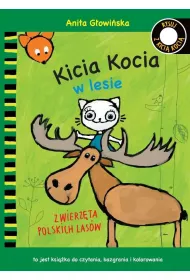 Kicia Kocia w lesie. Kolorowanka