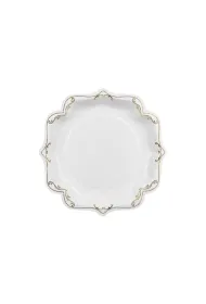 PartyDeco Talerzyki papierowe dekoracyjne bia�e 26cm 6 szt