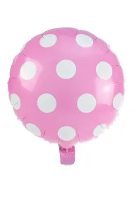 Balon foliowy kropki jasnor�owy