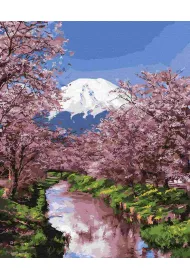 Twoje Hobby Malowanie po numerach - Kwitn�ca sakura 40x50cm