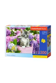 Puzzle 200 el. Kitten in Baske Castorland
