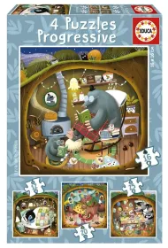 Puzzle 4w1 Le�ne opowie�ci Educa