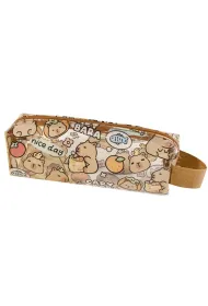 LeanToys Pi�rnik przybornik prze�roczysty kapibara 19cm