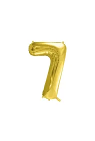PartyDeco Balon foliowy 7 jasny z�oty 72cm