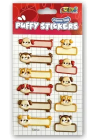 Naklejki Puffy Name Tag Dogs PENMATE
