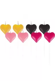 Amscan Mini �wieczki everyday love serca 8 szt.