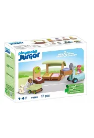 Playmobil junior Ekologiczny Stragan z w�zkiem wid�owym  71691