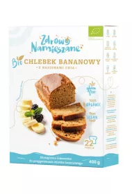 Zdrowo Namieszane Mieszanka na chlebek bananowy z nasionami chia 400 g Bio