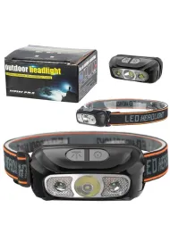 LeanToys Latarka czo�owa LED 6 tryb�w wodoodporna