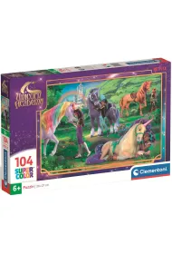 Puzzle 104 el. SuperColor. Unicorn Academy Clementoni