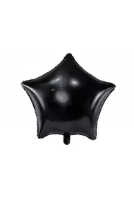 PartyDeco Balon foliowy Gwiazdka czarna 48cm