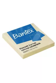 Bantex Bloczek samoprzylepny ��ty 75x75 mm 100 kartek