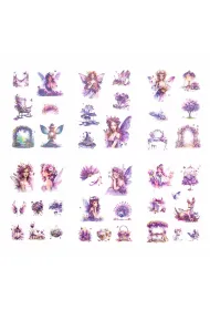 Dalprint Naklejki Pet Po�yskuj�ce Wr�ki Amethyst 6 arkuszy