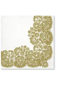 Paw Serwetki 33x33cm Lacy frame Gold op. 20szt.