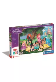 Puzzle 104 el. Super Kolor Disney Princess Clementoni