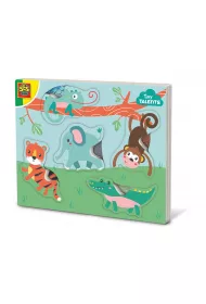 Puzzle drewniane ze zwierz�tami do dotykania Ses Creative