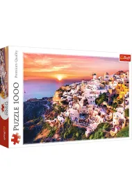 Puzzle 1000 el. Zachd soca nad Santorini Trefl
