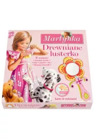 Martynka. Drewniane lusterko Papilon