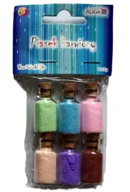 Aliga Piasek barwiony 6 kolor�w x 4g