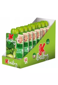 Kubu Baby Mus po 5 miesicu jabko-zielony groszek-koper woski-broku zgrzewka 9 x 100 g