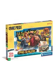 Puzzle 104 Super One Piece Netflix Clementoni